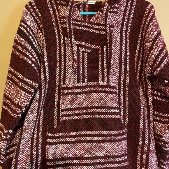 hoodie maroon & white - Picture 2 of 3